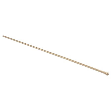 Showerscape CB38307 Complement 30" Bullnose Bathroom Supply Line, Brushed Brass CB38307